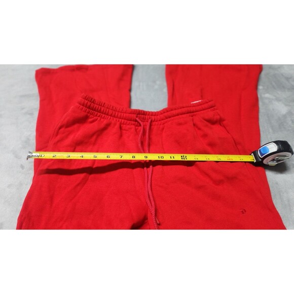 Victoria's Secret Women's Small Short Red Ivy Fleece Split Hem Flare Sweatpants - Picture 9 of 9
